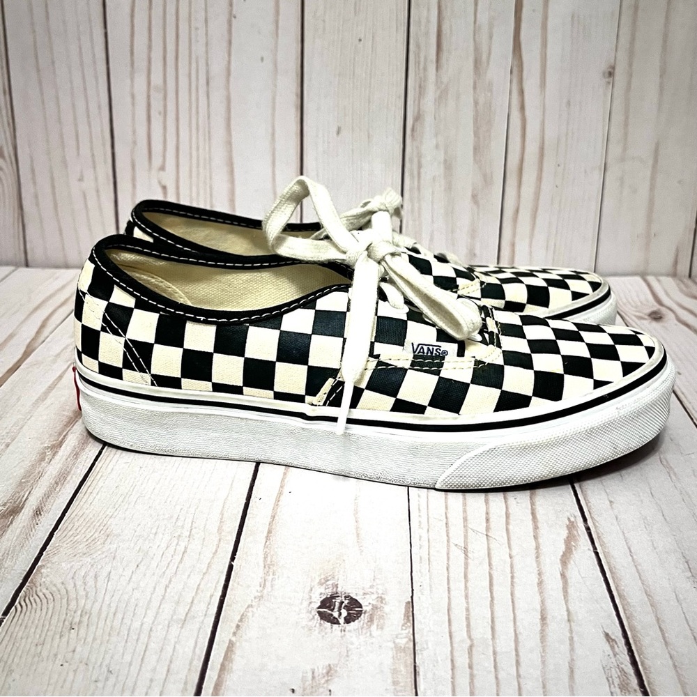 Vans Checkered Black and White Unisex Shoes Mens 5 Women’s 6.5 - Picture 5 of 8